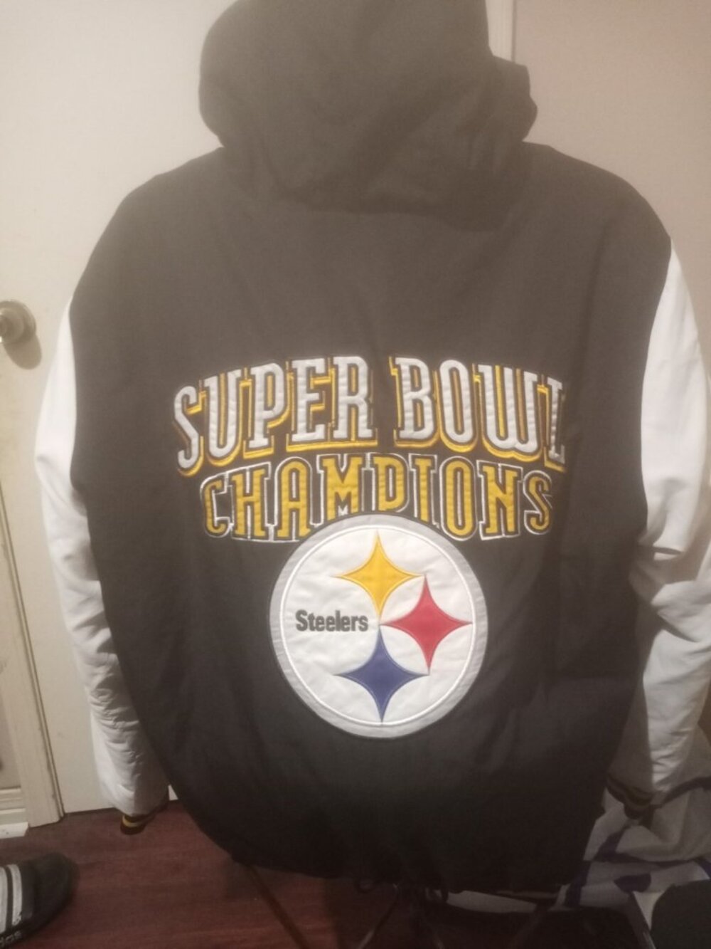 NFL PITTSBURGH STEELERS SUPER BOWL CHAMPIONSHIP Hooded Full Zip Jacket 2XL - Picture 8 of 16